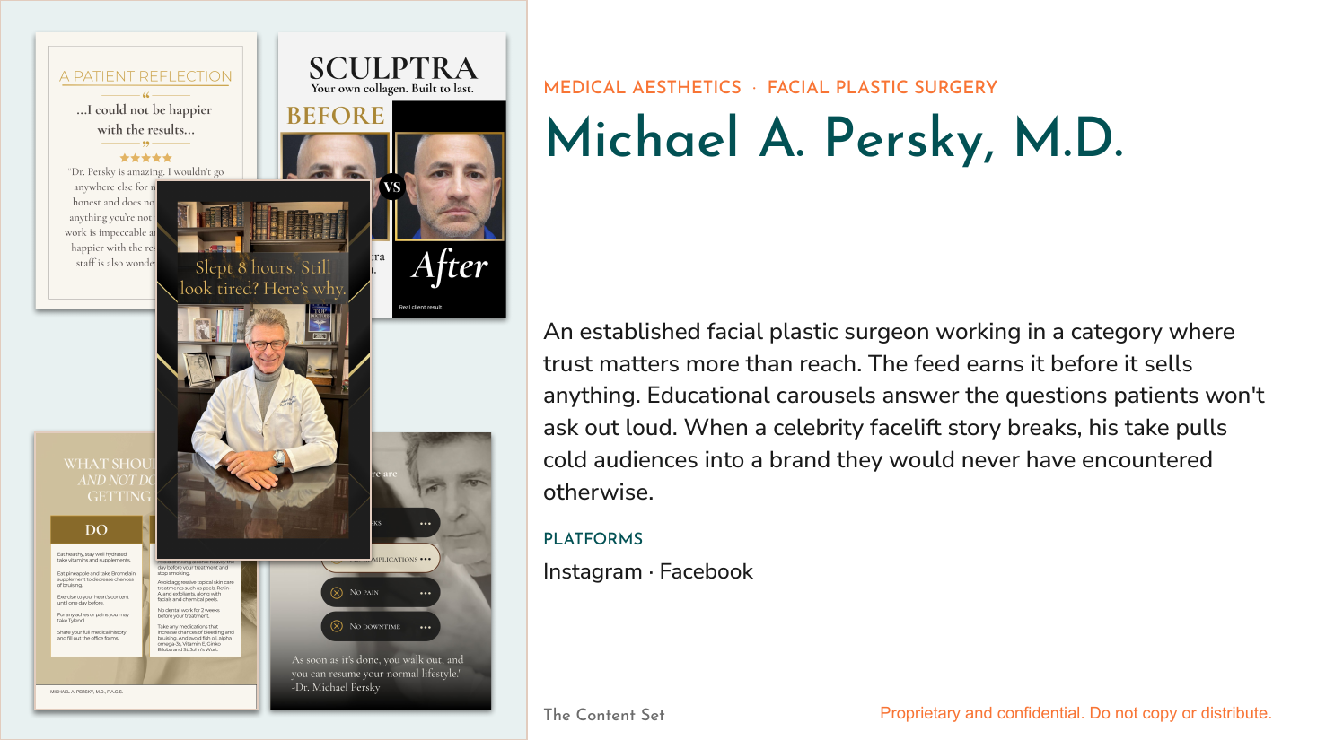 Dr. Michael A. Persky social media portfolio
